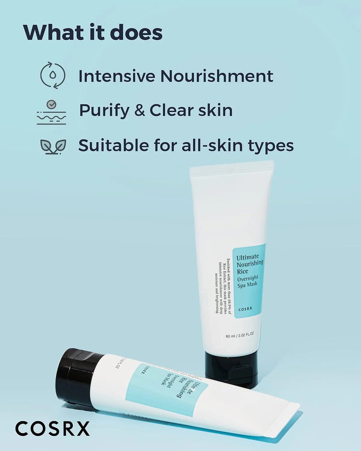 COSRX-Ultimate Nourishing Rice Overnight Mask 60ml