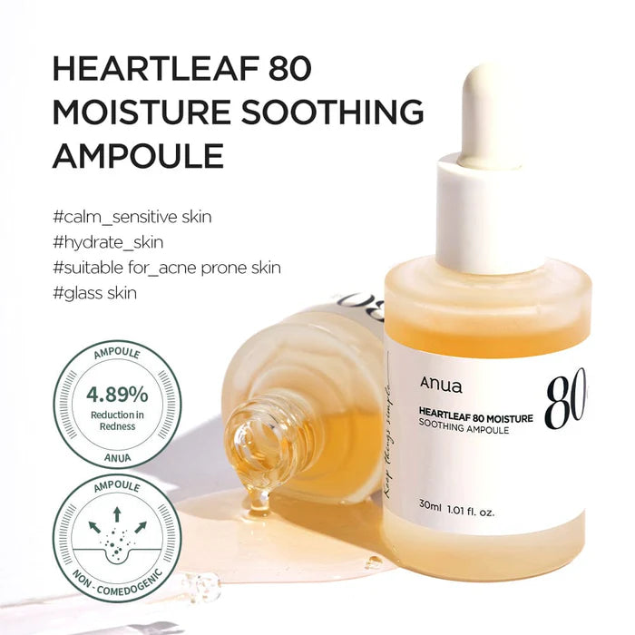 Anua-Heartleaf 80% Moisture Soothing Ampoule 30ml