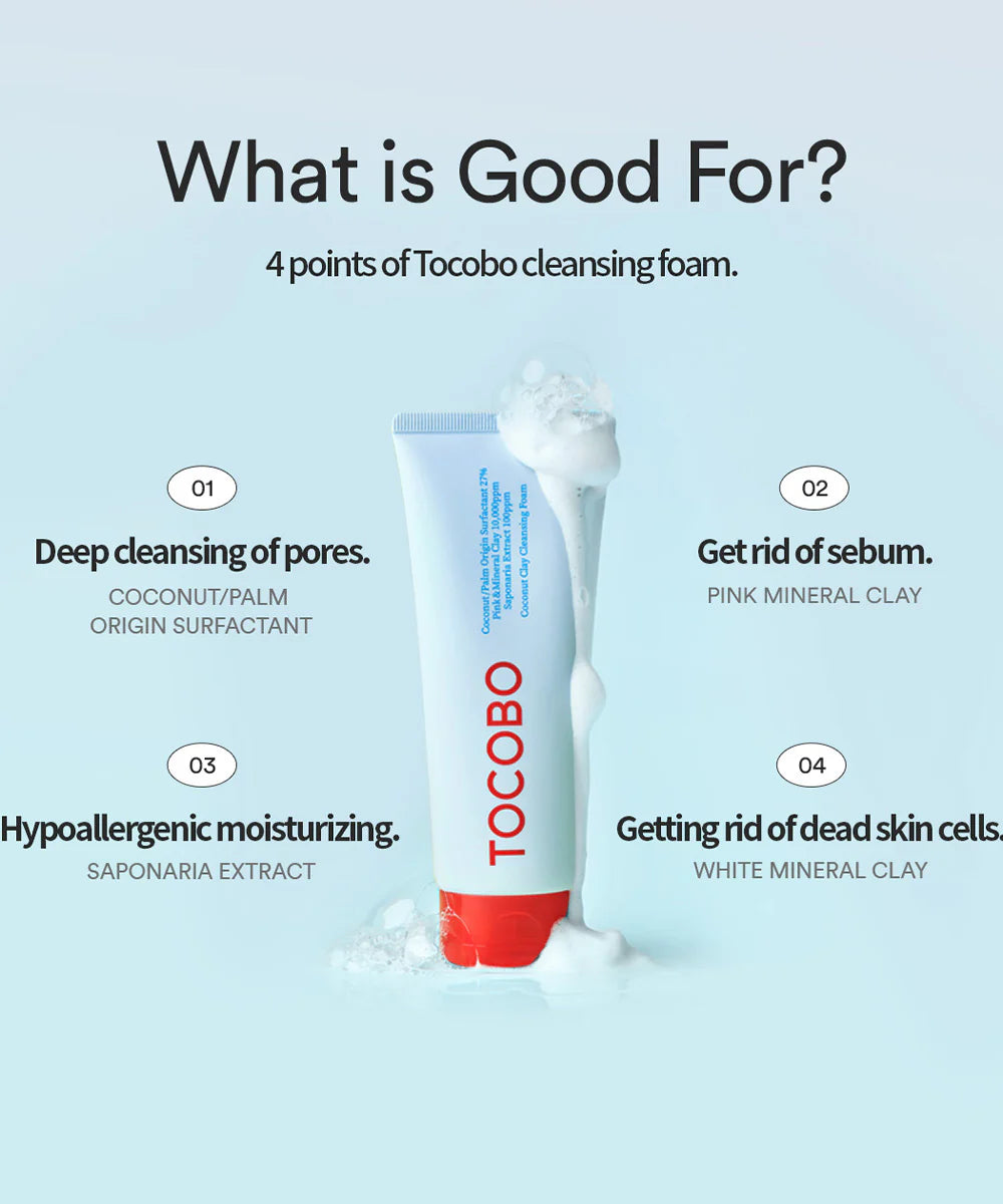 Tocobo-Coconut Clay Cleansing Foam 150ml